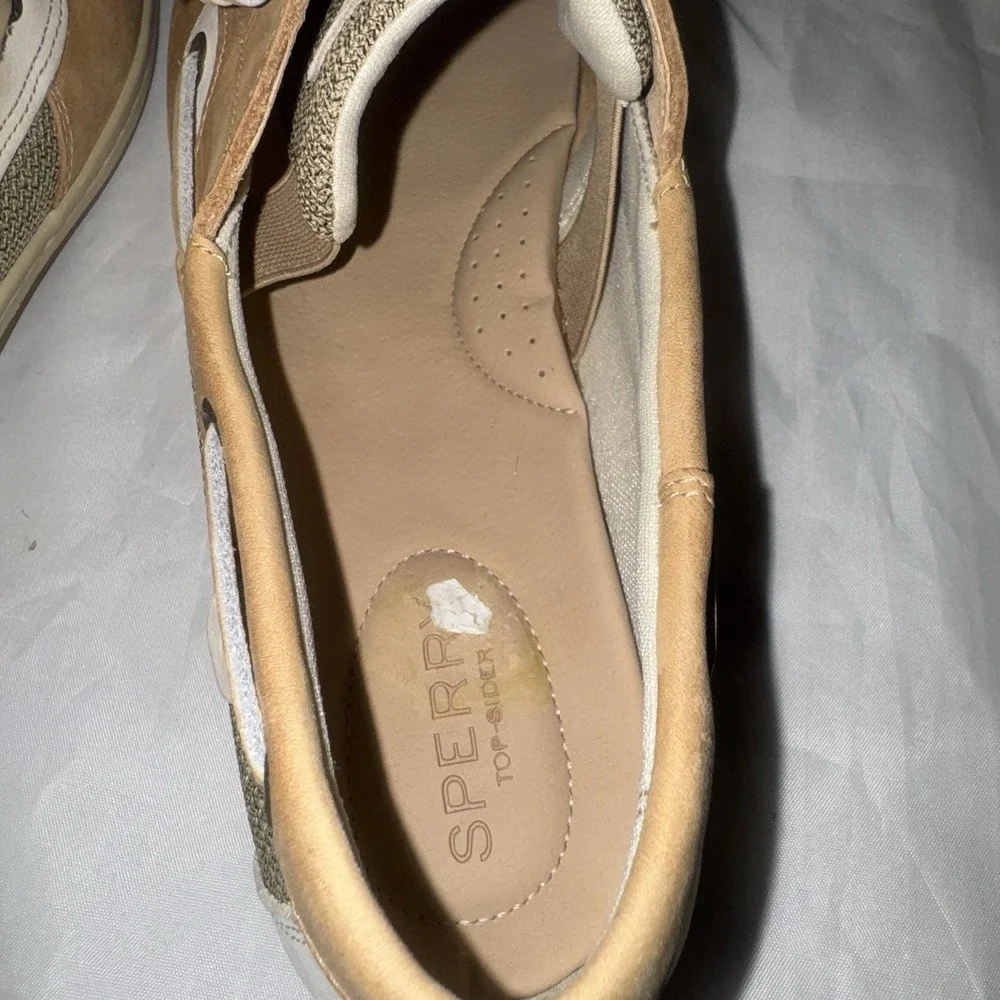 Sperry Top Sider‎ Preppy Boat Shoes Womens Size 12 Tan Leather Bluefish